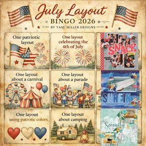 July Bingo Board