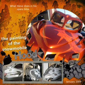 Painting Of The Snowmobile Hood