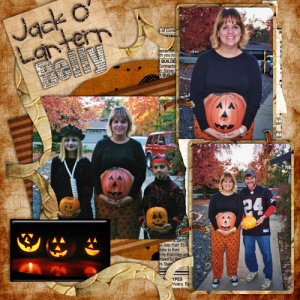 Jack o lantern belly
