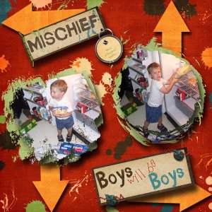 mischief maker-credits: Sweet Digi Scraps "Growing Up Boy" collab