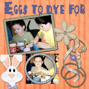 Eggs to dye for