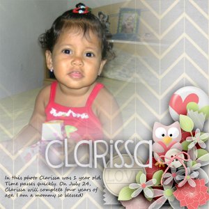 First year of Clarissa