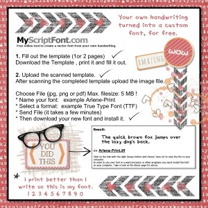 Your Own Handwriting Font