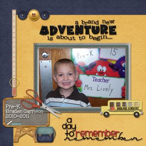 Bradens First Day of School