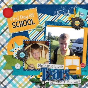 August 2013 - Grab Bag Sale by Connie Prince-School Blues
