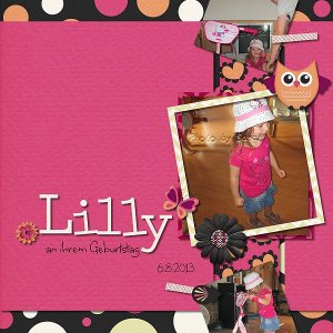 Lilly an ihrem Geburtstag