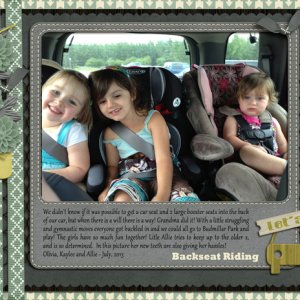 Road Trip - Backseat Riding!
