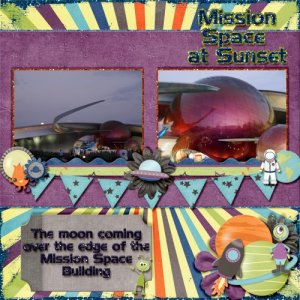 Mission Space at Sunset