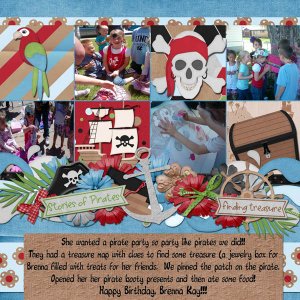 Brenna's 6th Birthday Pirate Party