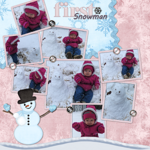Bekah's First Snowman