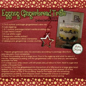 Eggnog Gingerbread Trifle