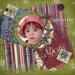 Jasmine and my last layout for 2009