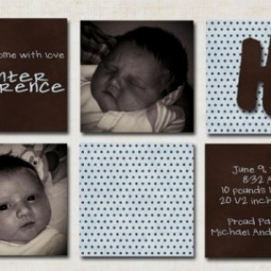 Hunter's  Birth Announcement