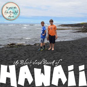 the Black Sands Beach of Hawaii