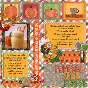 pumpkin spice frappe
