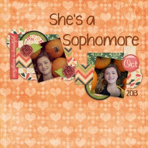 She is a Sophomore