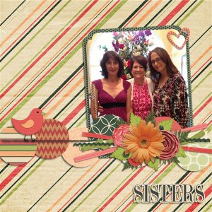 Sisters using October FWP Grab Bag