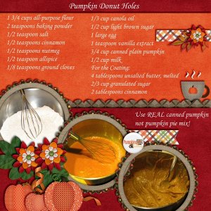 Pumpkin Donut Holes (Recipe)