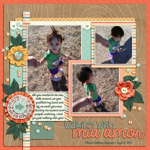 Walking with Mia Amor