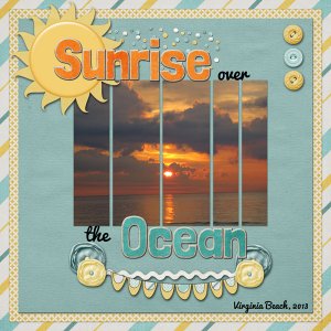 Sunrise Over the Ocean