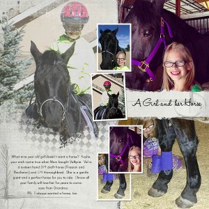 A Girl and her horse