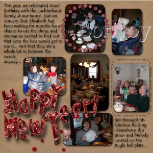 Week One: NewYear's/Christmas revisited