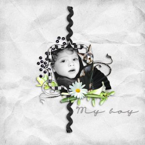 New kit Une touche de Noir by Digi-Boudinette