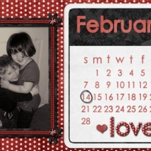 February Pocket Calendar