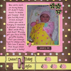 Sweet Baby Haylie