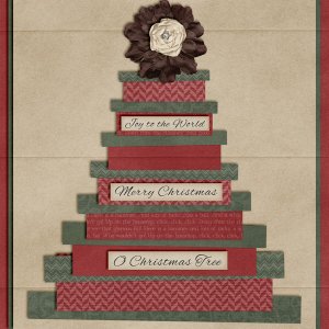 Little Rad Trio - Christmas Harmony / Blue Heart Scraps - Christmas Time TP