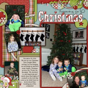 preparing for Christmas