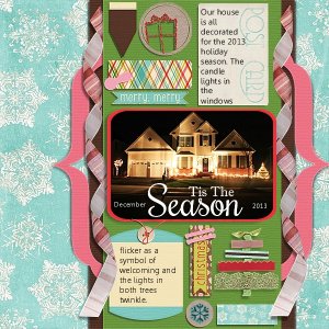 Holiday Season 2013 mistletoe kit cardstock chere kaye designs