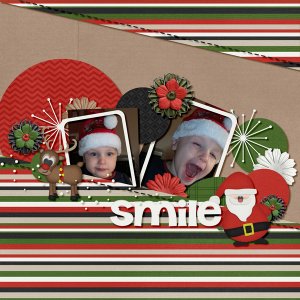 Kit: Little Rad Trio - It's Santa time Template: Kathy Winters - Flowerpowe
