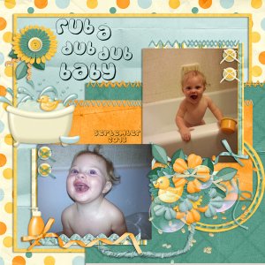 I used Twin Mom Scraps "Rub a Dub Dub"