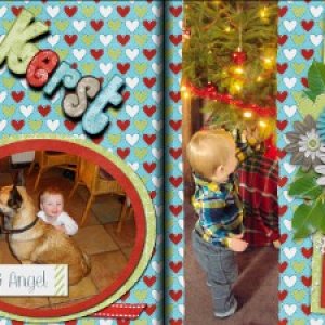 Christmas double spread LO