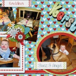 Christmas double spread LO