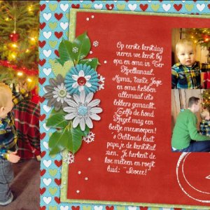 Christmas double spread LO