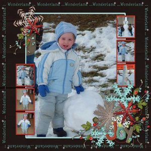 Rachel Building Snowman 2010