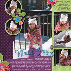 Winter Play with Daddy (left)