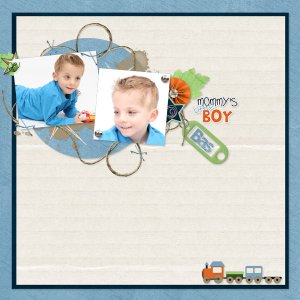 Mommy's little boy Bas