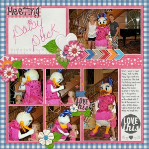 Meeting daisy Duck