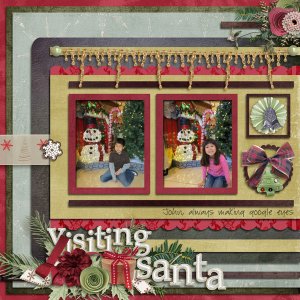 Visiting Santa -- Left Side