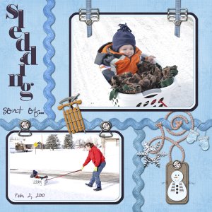 Sledding....sort of