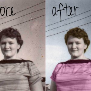 Mom before and after