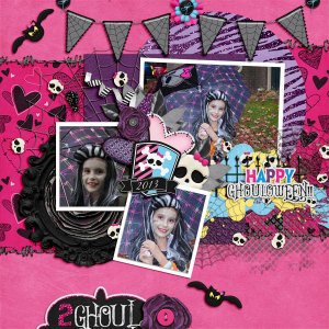 Happy Ghouloween with an Umbrella