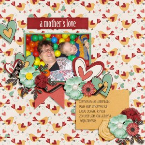 Blue Heart Scraps - Let there be love / Southern Serenity Designs by Amber 