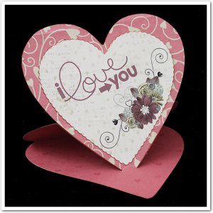 Easel Heart Card