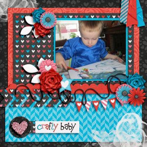 Pretty in Green - Crafting Love / Jen C Designs - Memory Makers VL3 TP1