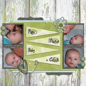 Pixelily Designs - Be bold and brave / Pretty in Green - Template Mix 6 TP3