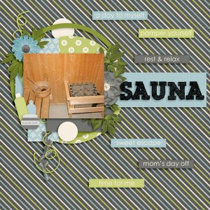 Blue Heart Scraps - Pamper yourself / Jen C Designs - In the middle TP3